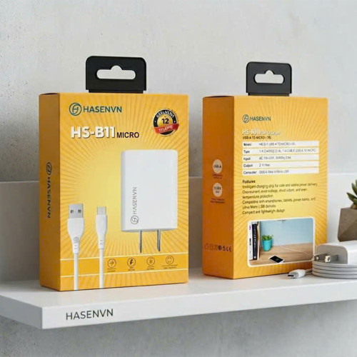Bộ Sạc 2.1A Hasenvn - HS B11 Micro Bộ Sạc 2.1A Hasenvn - HS B11 Micro