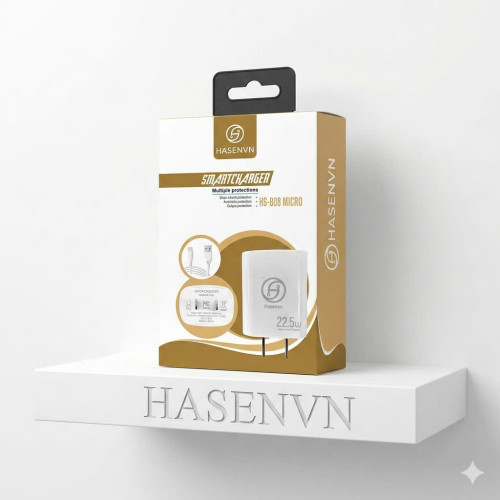 Bộ Sạc 22.5W Hasenvn - HS B08 Micro(v8) Bộ Sạc 22.5W Hasenvn - HS B08 Micro(v8)