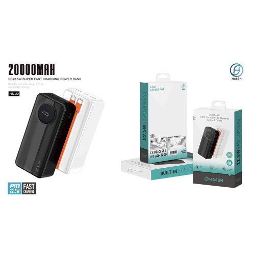 Sạc Dự Phòng 20.000mah Hasenvn - HS 22 Sạc Dự Phòng 20.000mah Hasenvn - HS 22